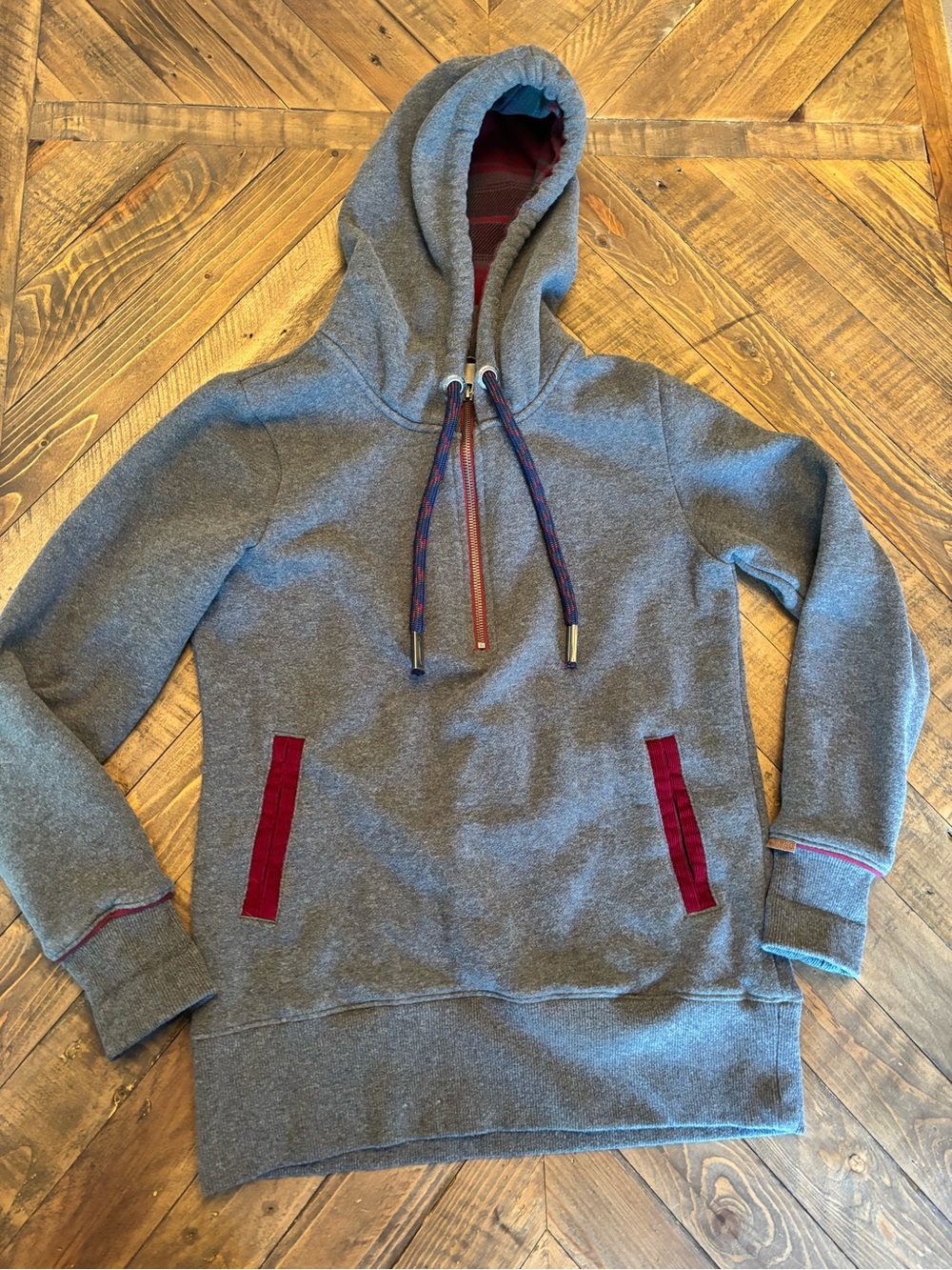 Dravus Glacier Grey Half Zip Hoodie